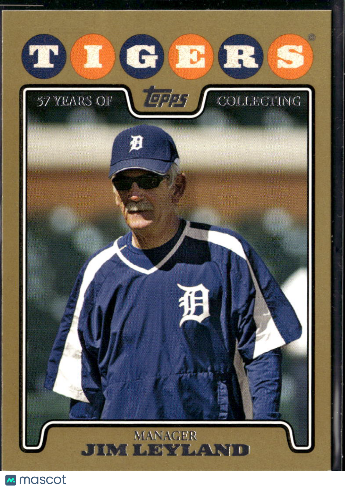 Jim Leyland 2008 Topps Gold 1662/2008 Detroit Tigers
