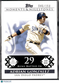 Adrian Gonzalez 2008 Topps Moments & Milestones /150 San Diego Padres