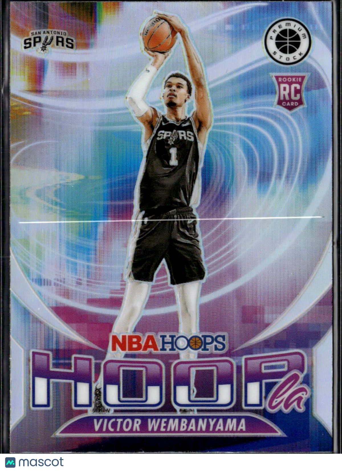 Victor Wembanyama 2023-24 NBA Hoops Hoopla Silver Prizm Rookie RC Spurs