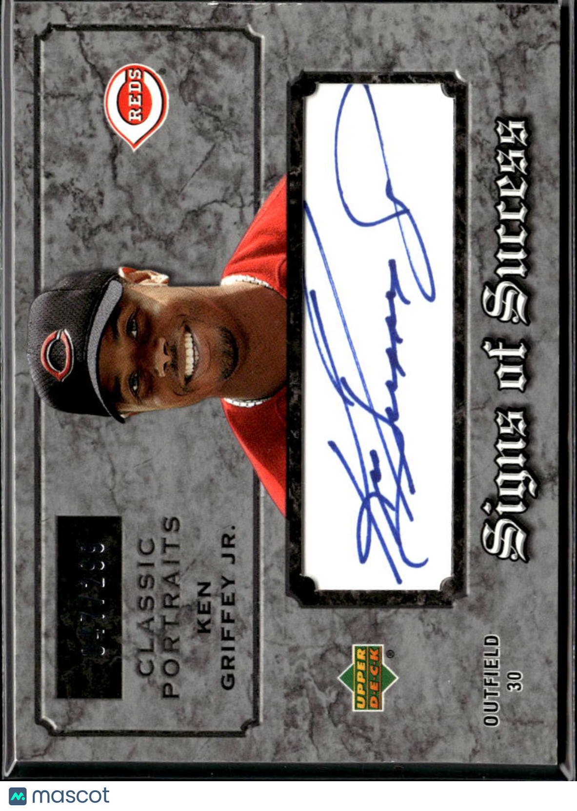 Ken Griffey Jr. 2003 Upper Deck Auto Autograph 47/299 Cincinnati Reds