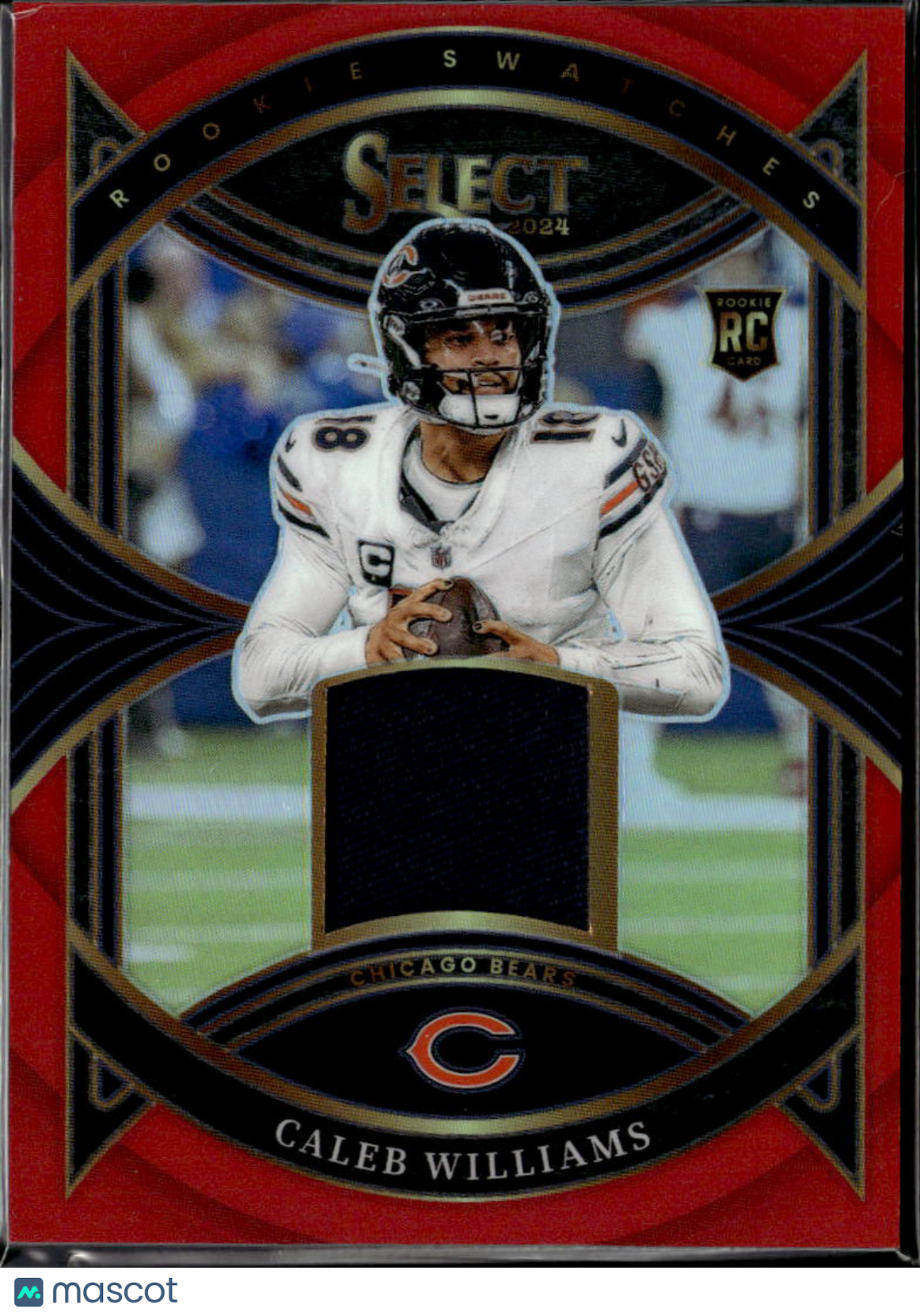 Caleb Williams 2024 Select Jersey Patch Red Rookie RC Chicago Bears
