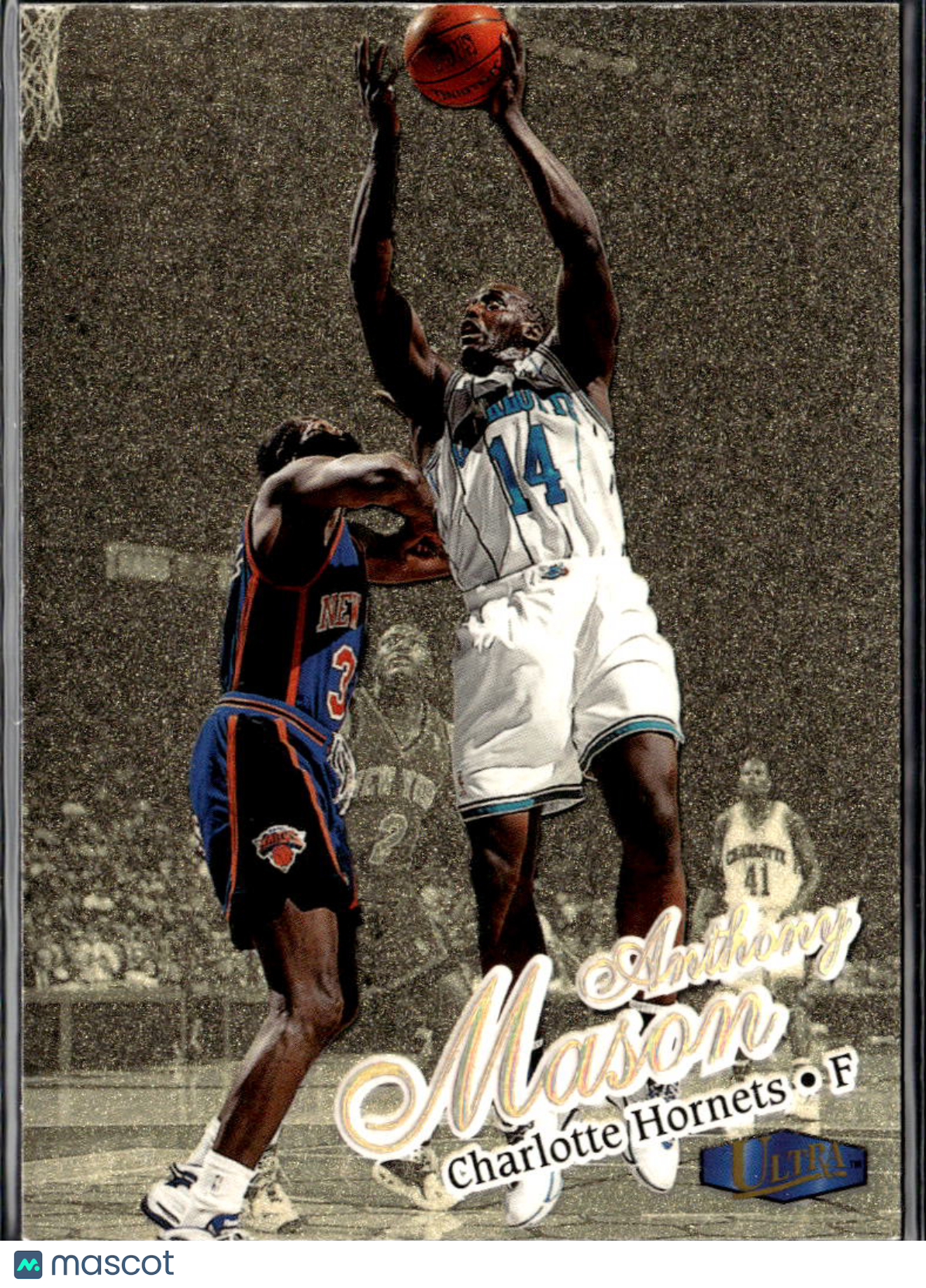 Anthony Mason 1997 Fleer Ultra Gold Medallion Edition Charlotte Hornets