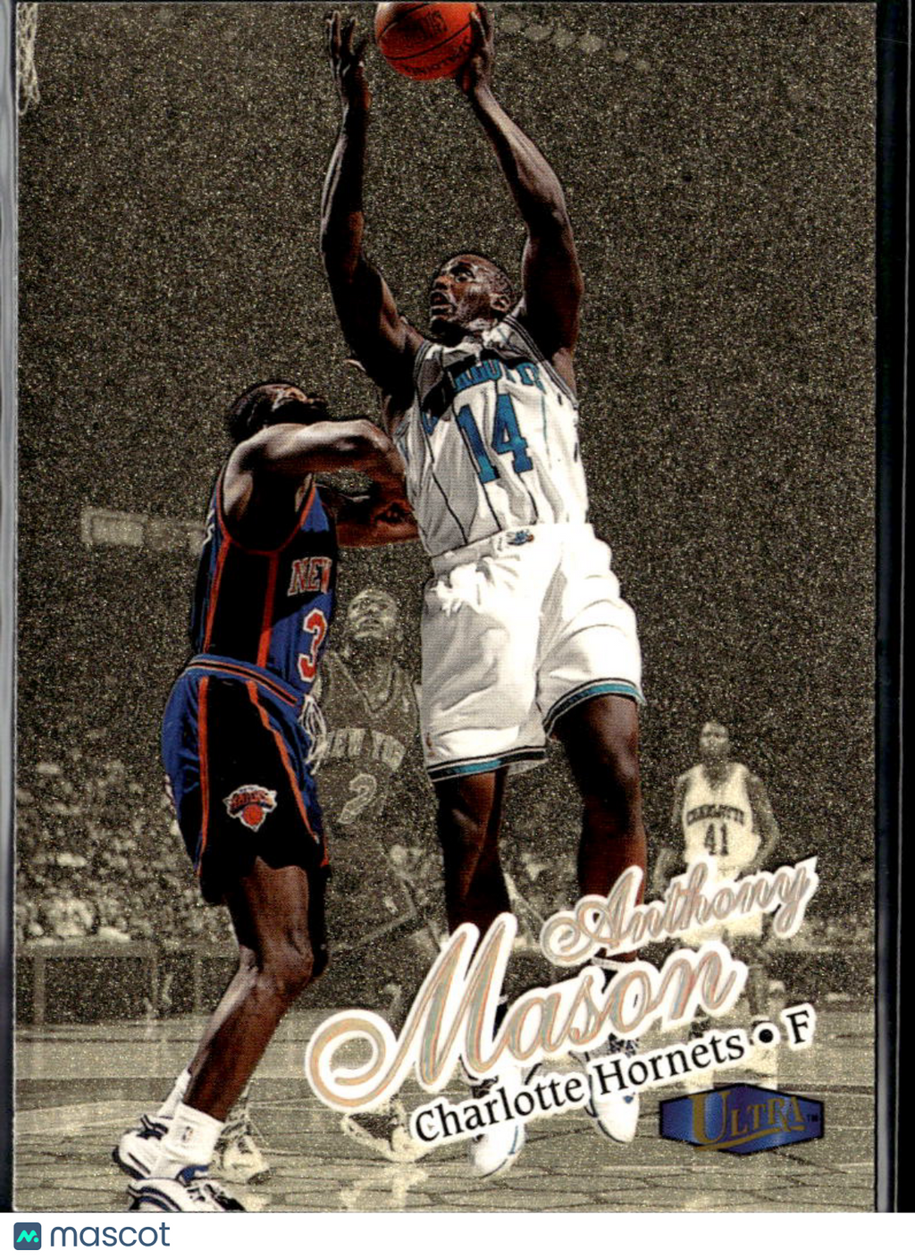Anthony Mason 1997 Fleer Ultra Gold Medallion Edition Charlotte Hornets
