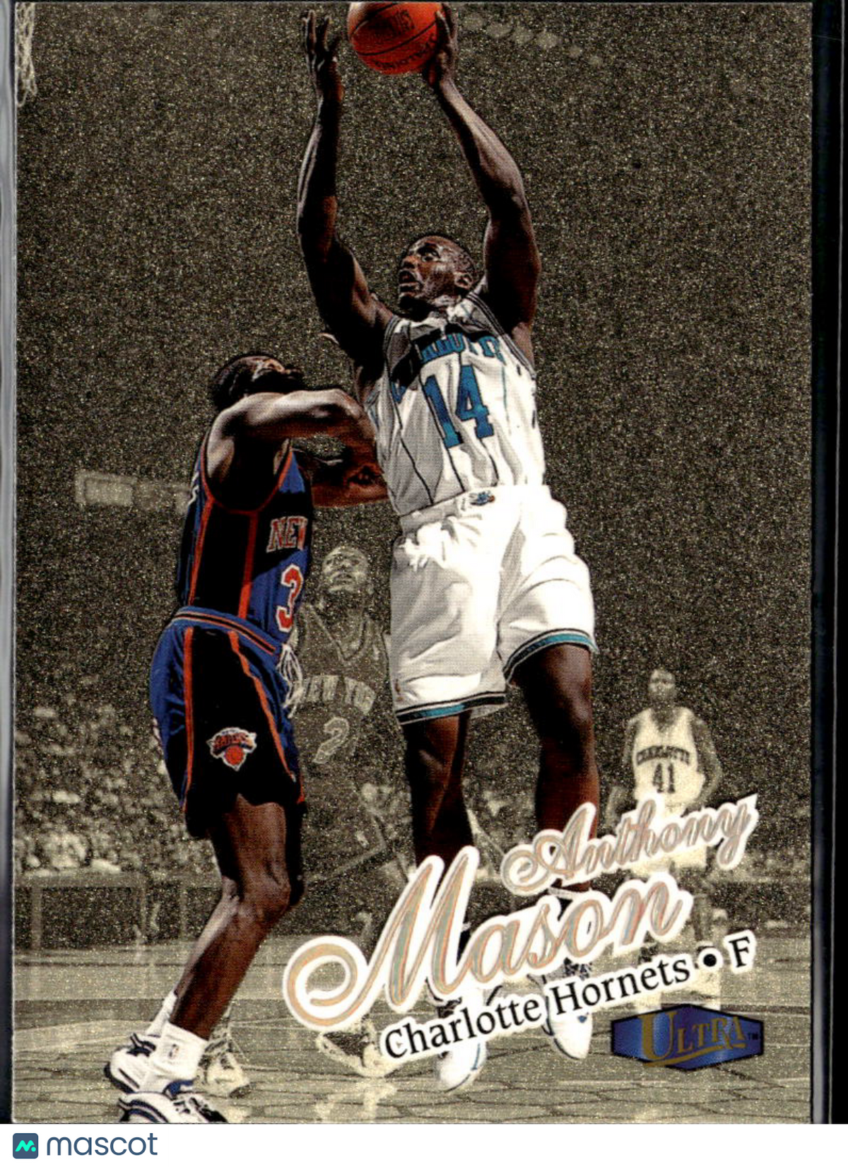 Anthony Mason 1997 Fleer Ultra Gold Medallion Edition Charlotte Hornets
