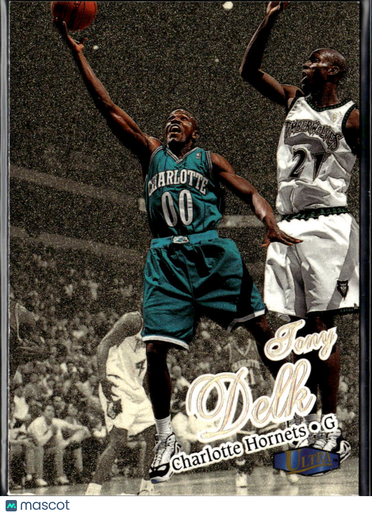 Tony Delk 1997 Fleer Ultra Gold Medallion Charlotte Hornets