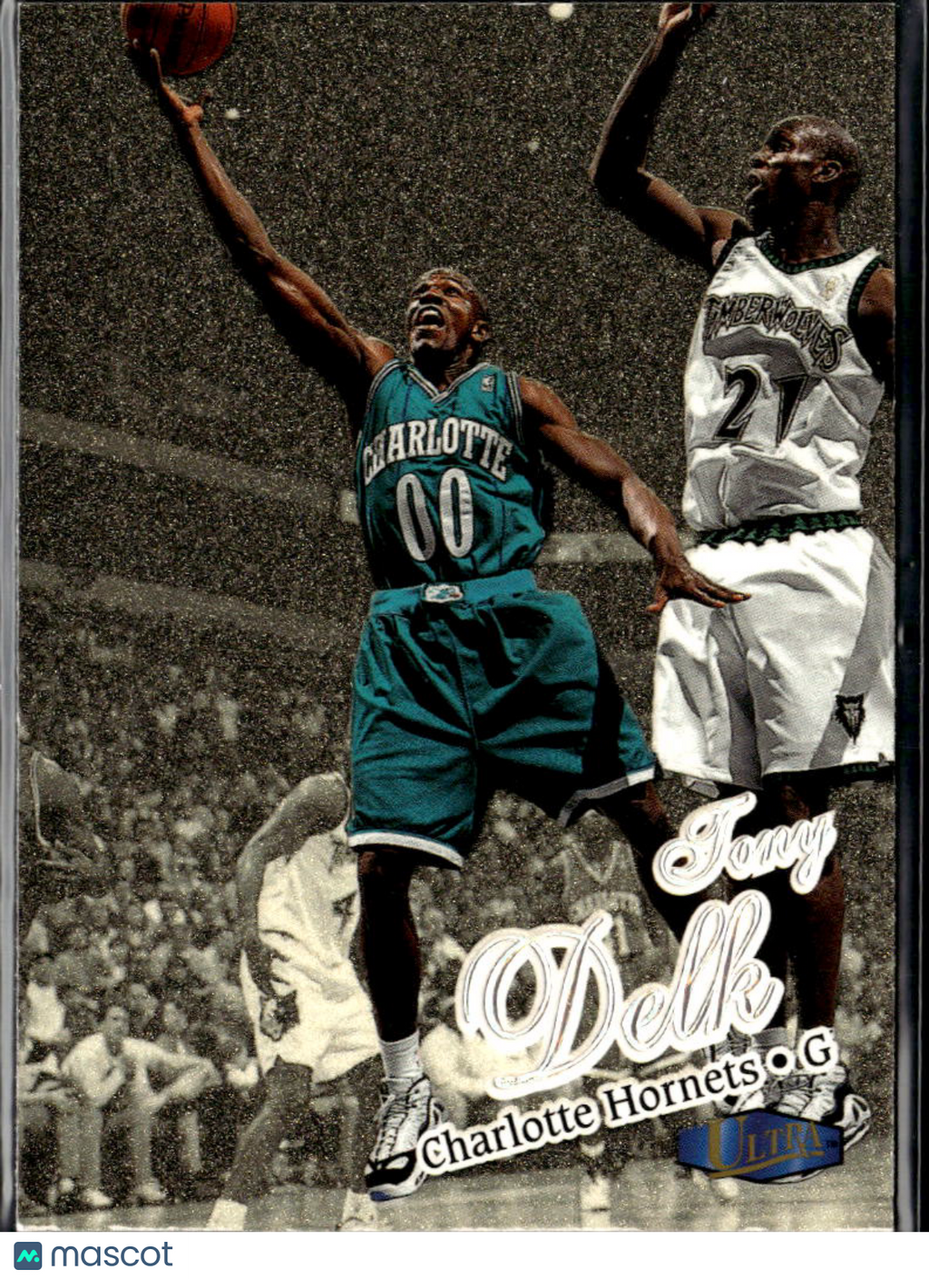 Tony Delk 1997 Fleer Ultra Gold Medallion Charlotte Hornets