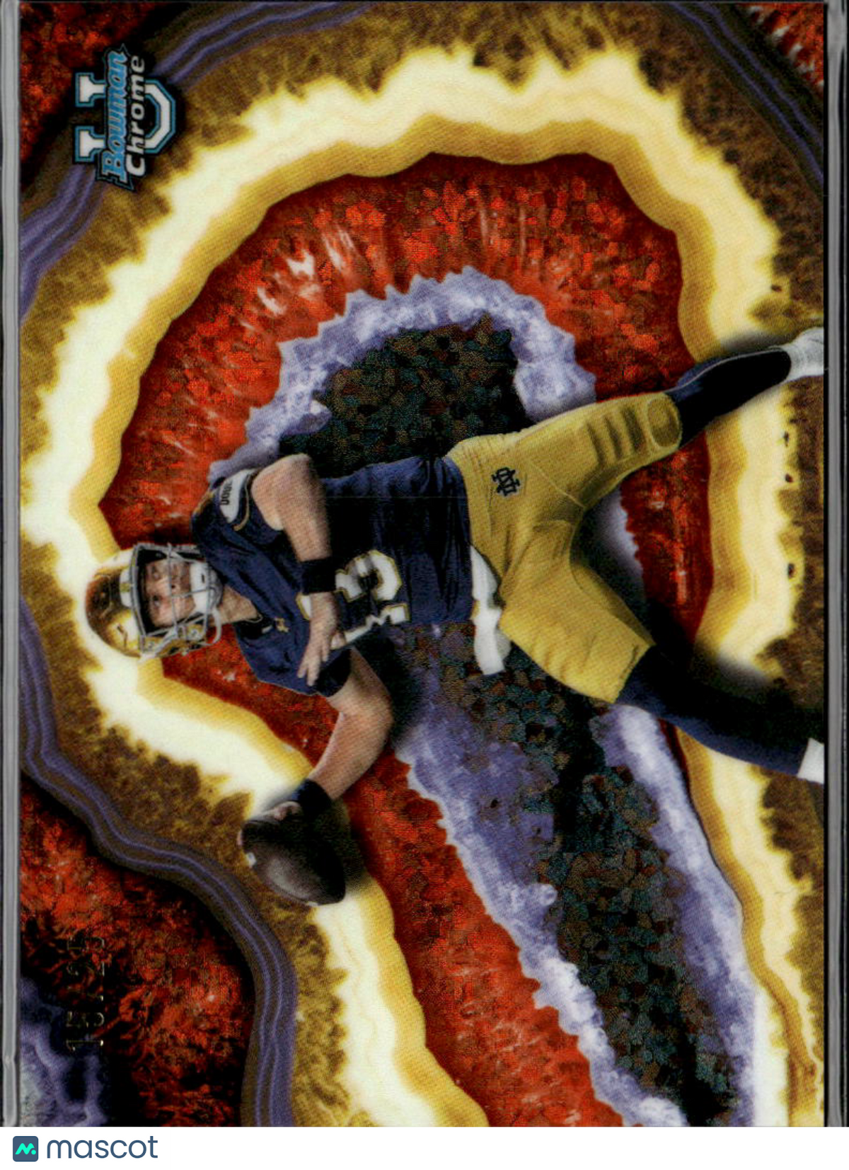 CJ Carr 2026 Bowman Chrome Crystallized Orange RC 15/25 Notre Dame