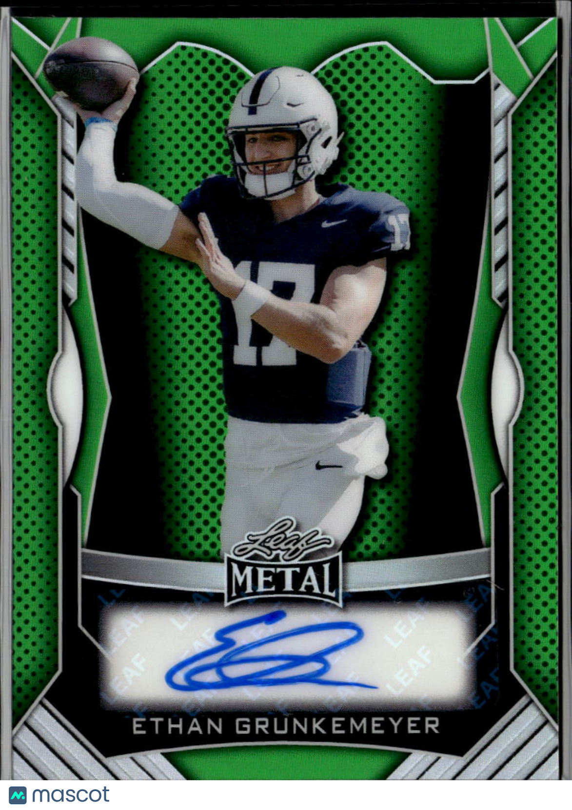 Ethan Grunkemeyer 2025 Leaf Metal Auto Autograph RC Penn State 9/15