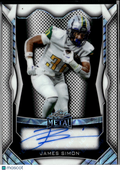 James Simon 2025 Leaf Metal Auto Autograph Texas Longhorns 29/45