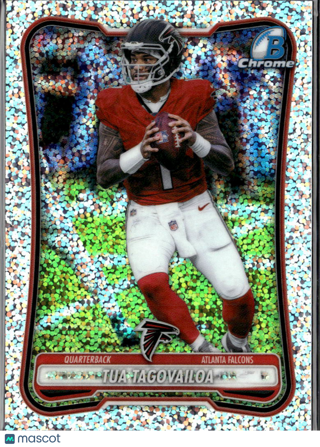Tua Tagovailoa 2026 Bowman Chrome Speckle Refractor Atlanta Falcons