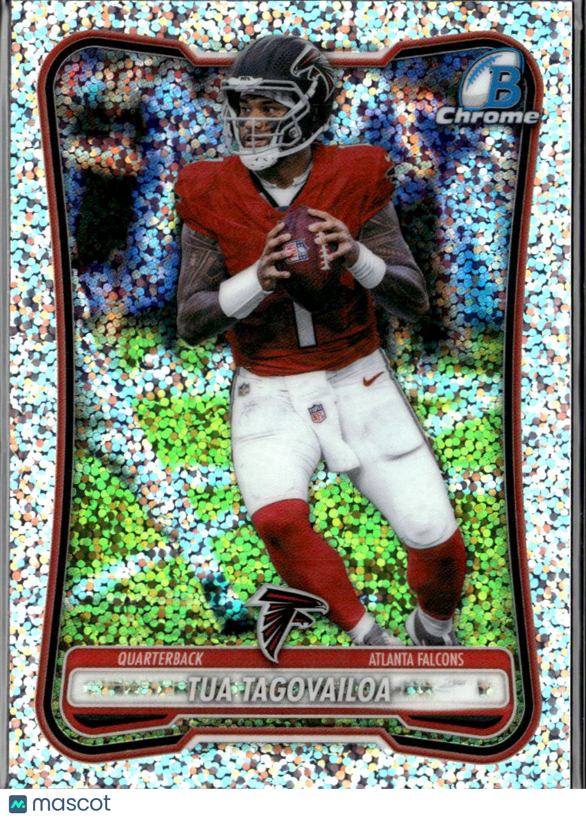 Tua Tagovailoa 2026 Bowman Chrome Speckle Refractor Atlanta Falcons