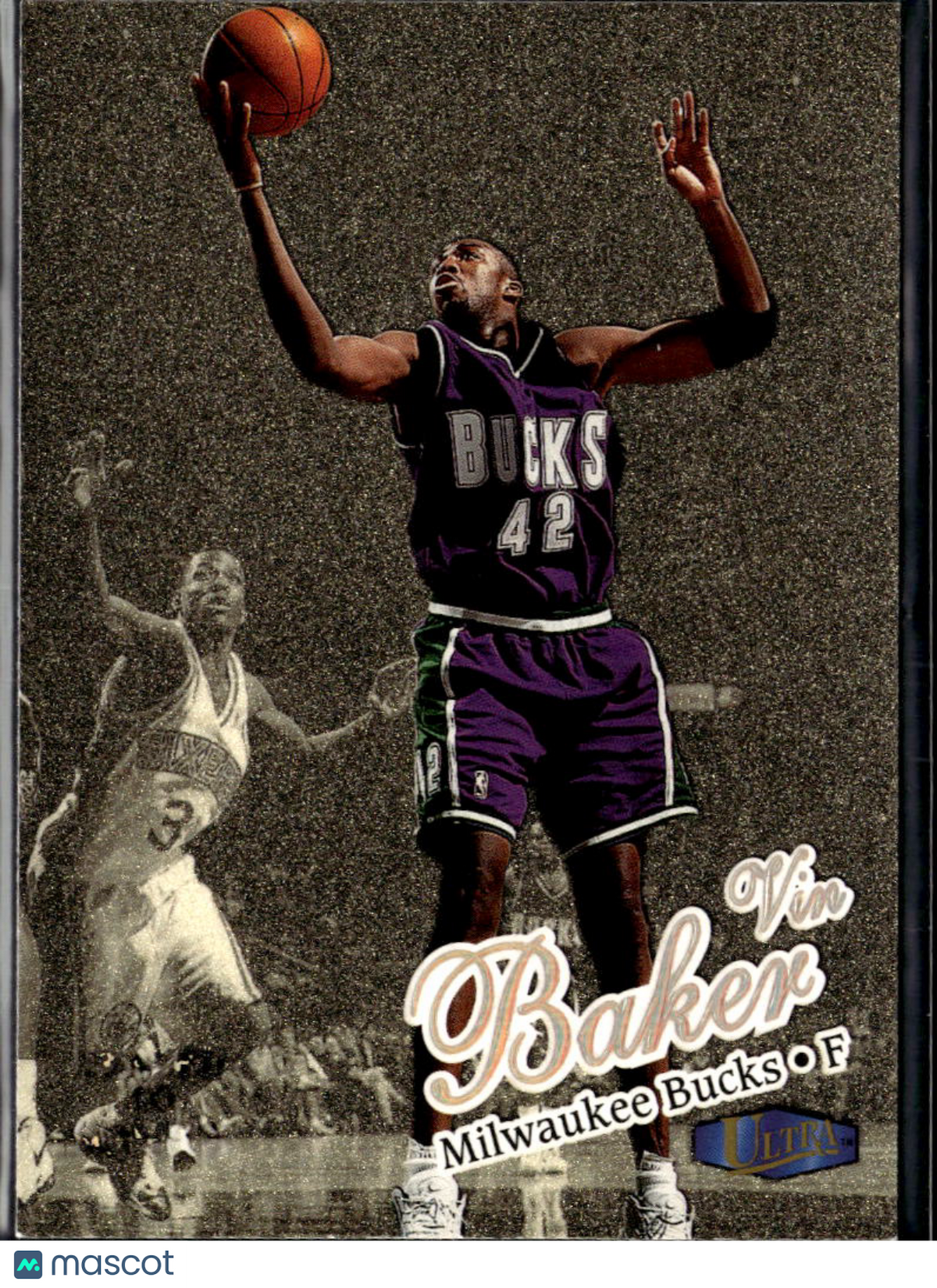 Vin Baker 1997 Fleer Ultra Gold Medallion Milwaukee Bucks Seattle SuperSonics
