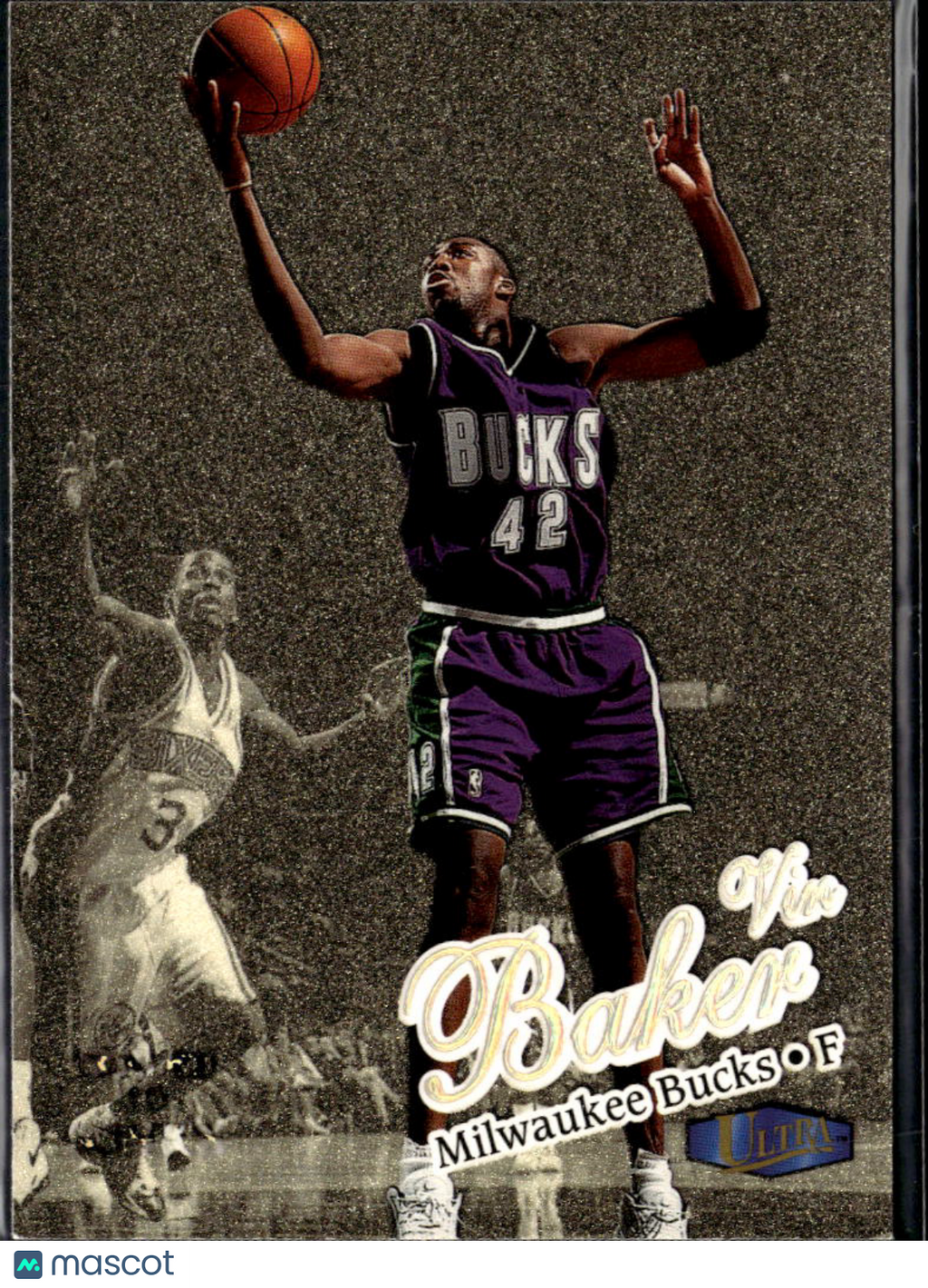 Vin Baker 1997 Fleer Ultra Gold Medallion Milwaukee Bucks Seattle SuperSonics
