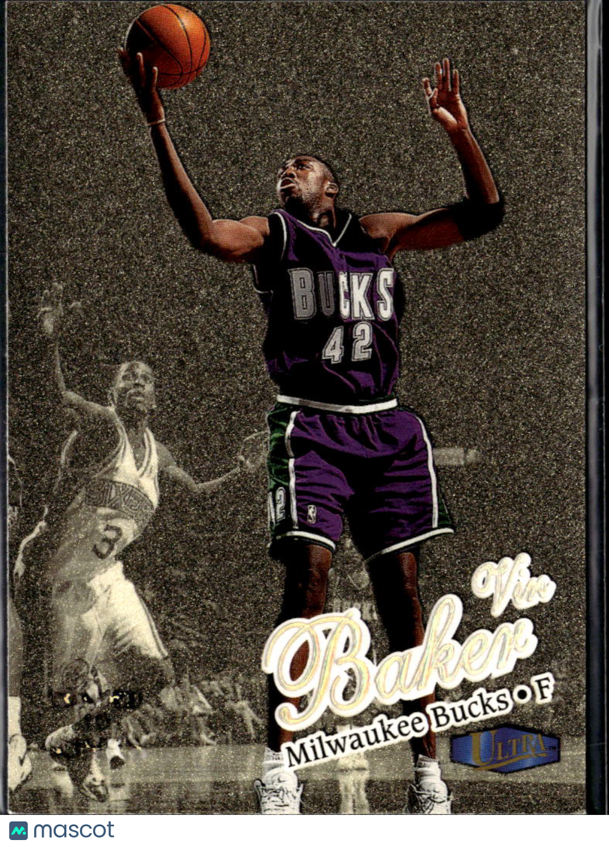 Vin Baker 1997 Fleer Ultra Gold Medallion Milwaukee Bucks Seattle SuperSonics
