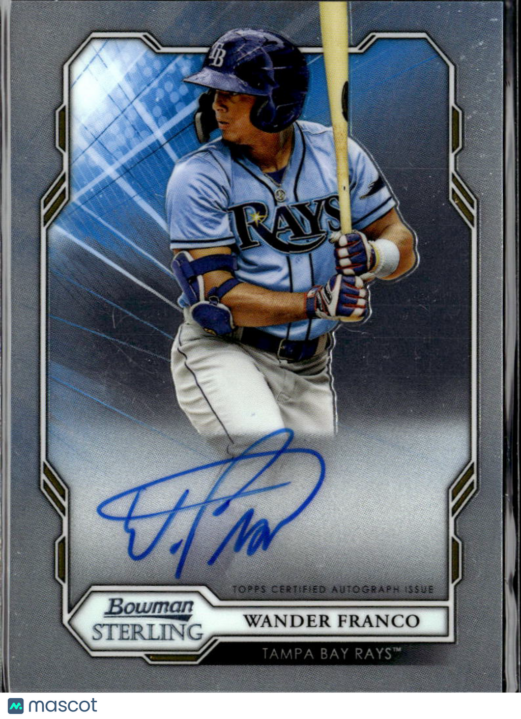 Wander Franco 2019 Bowman Sterling Auto Autograph Tampa Bay Rays