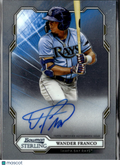 Wander Franco 2019 Bowman Sterling Auto Autograph Tampa Bay Rays