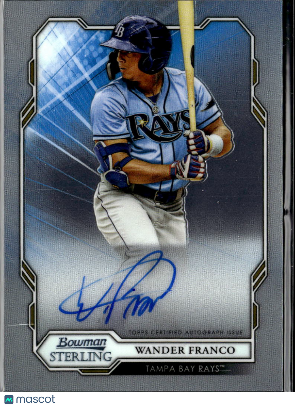Wander Franco 2019 Bowman Sterling Auto Autograph Tampa Bay Rays