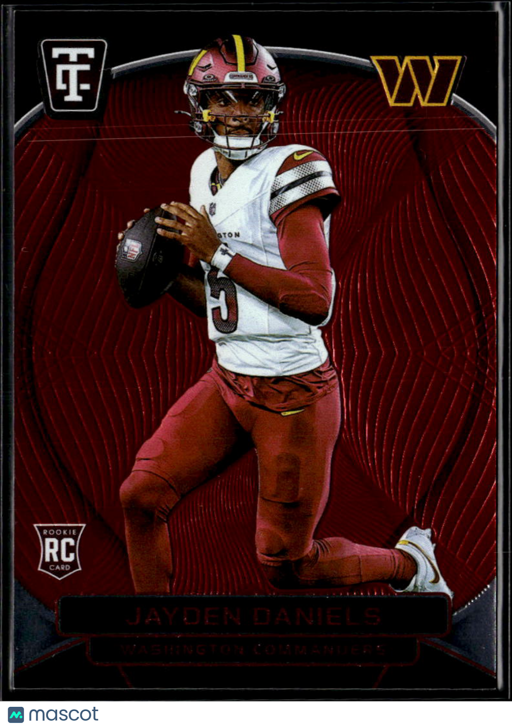 Jayden Daniels 2024 Totally Certified RC Red Rookie 155/249 Commanders