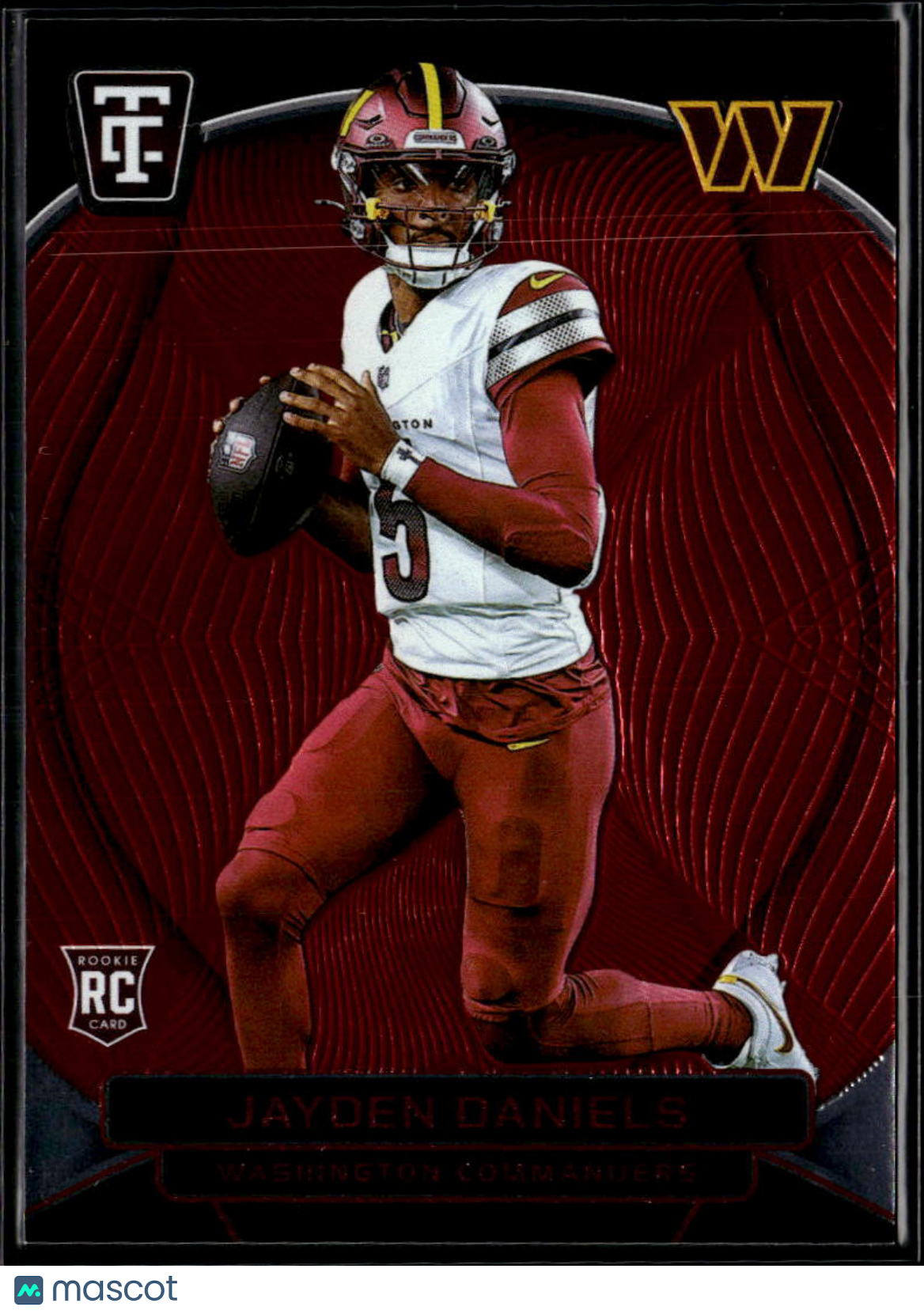 Jayden Daniels 2024 Totally Certified RC Red Rookie 155/249 Commanders