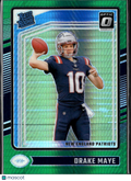 Drake Maye 2024 Optic Rated Rookie Green Hyper RC New England Patriots