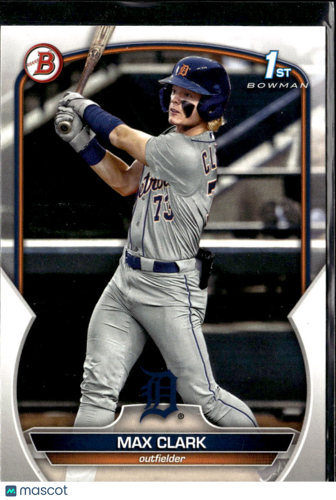 Max Clark 2023 Bowman Draft 1st Rookie RC Detroit Tigers