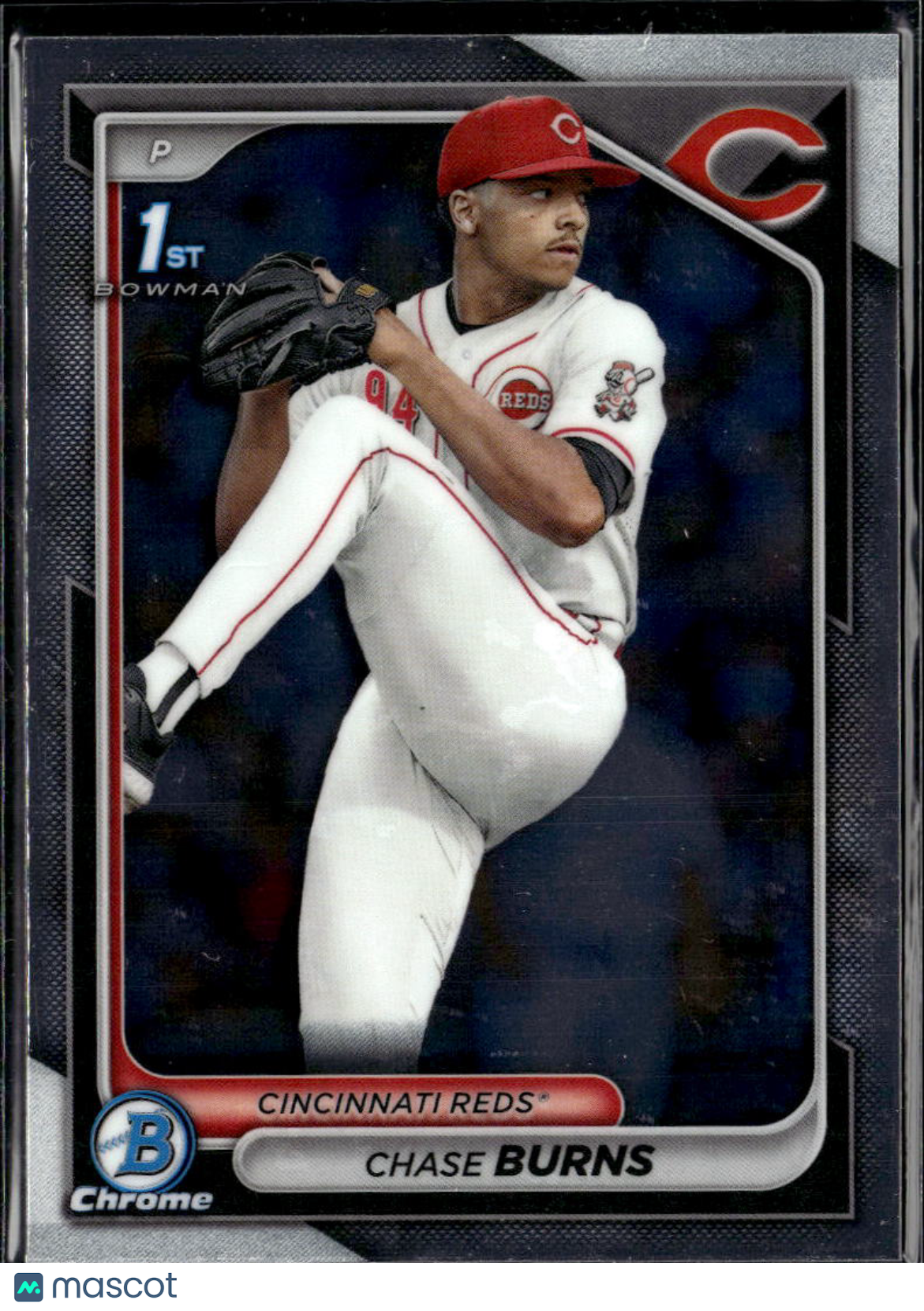 Chase Burns 2024 Bowman Chrome 1st Rookie RC Cincinnati Reds