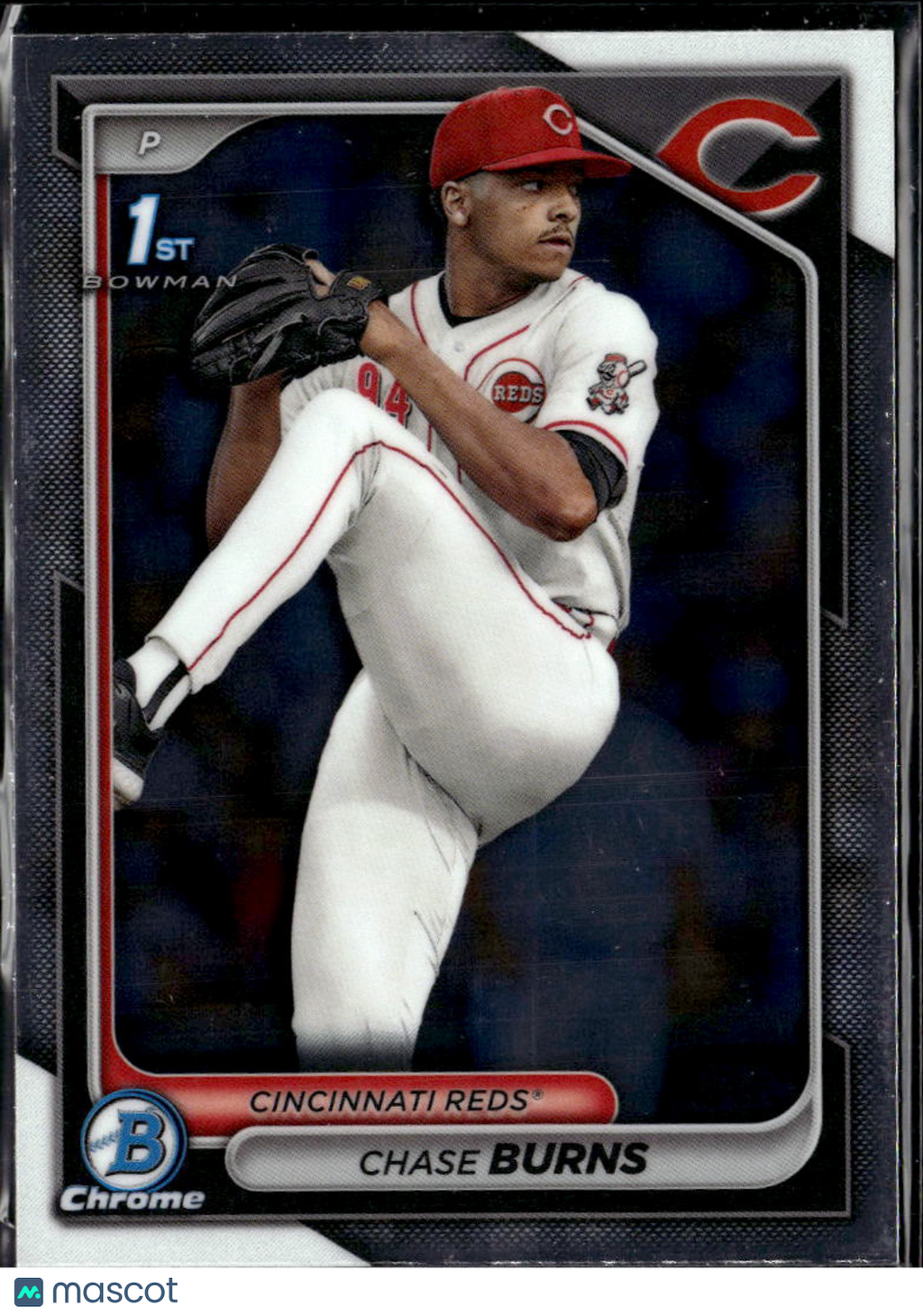 Chase Burns 2024 Bowman Chrome 1st Rookie RC Cincinnati Reds