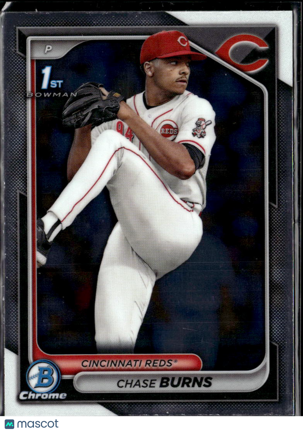 Chase Burns 2024 Bowman Chrome 1st Rookie RC Cincinnati Reds