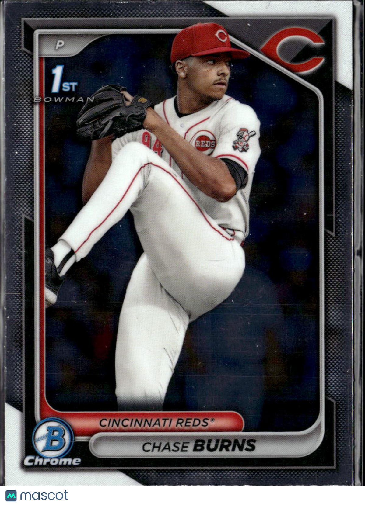 Chase Burns 2024 Bowman Chrome 1st Rookie RC Cincinnati Reds