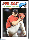 Payton Tolle 2026 Topps Heritage RC Rookie Boston Red Sox
