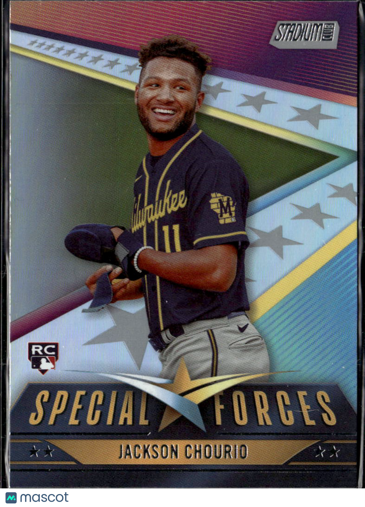 Jackson Chourio 2024 Stadium Club Special Forces Rookie RC Milwaukee Brewers