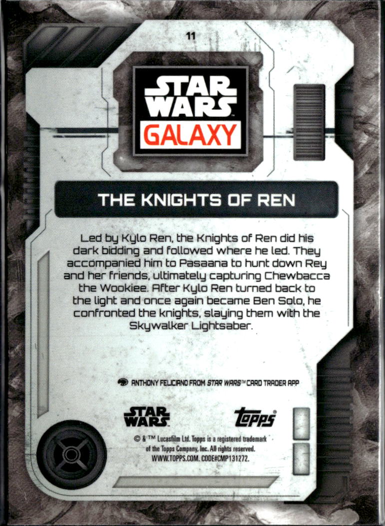 The Knights Of Ren 2026 Topps Star Wars Galaxy Mini Diamond Refractor #11