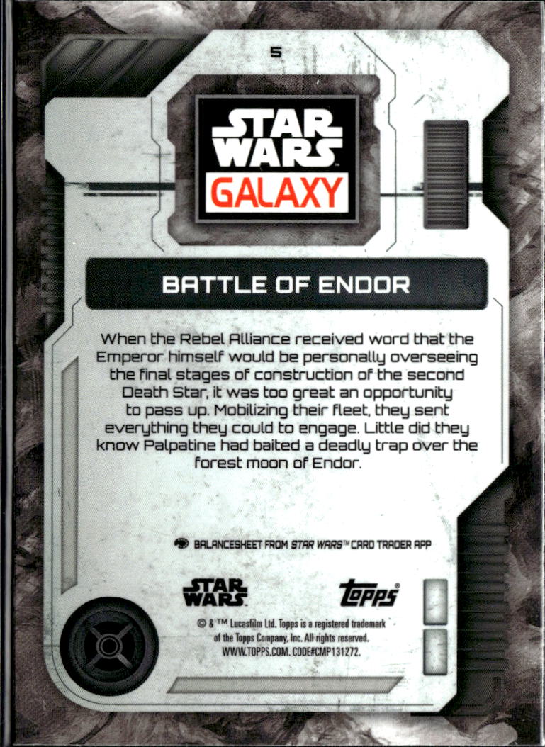 Battle of Endor 2026 Topps Star Wars Galaxy Mini Diamond Refractor #5