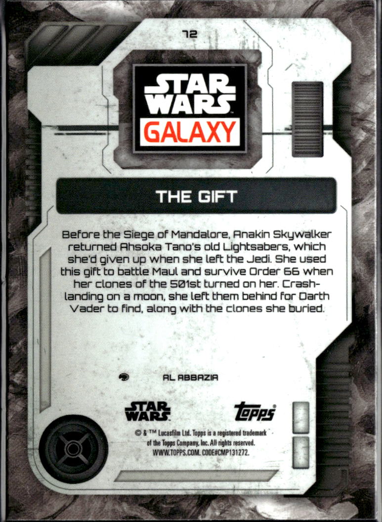 The Gift 2026 Topps Star Wars Galaxy Mini Diamond Refractor #72