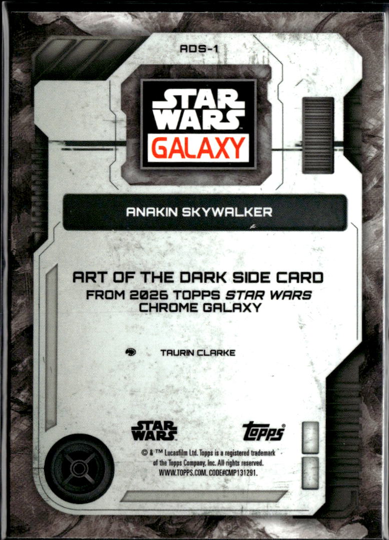 Anakin Skywalker 2026 Topps Chrome Star Wars Galaxy Refractor #ADS-1