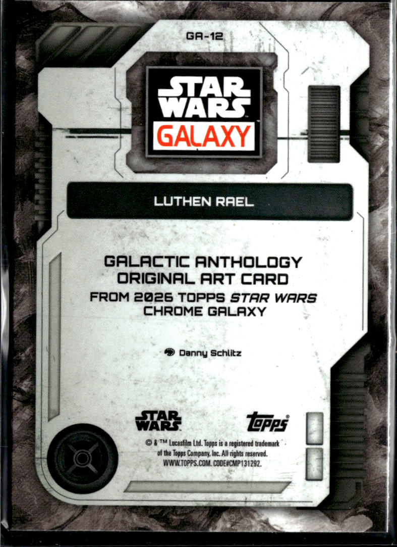 Luthen Rael 2026 Topps Star Wars Chrome Galaxy Refractor #GA-12