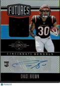 Chase Brown 2023 Legacy Auto Autograph Patch RC 105/249 Cincinnati Bengals