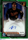Emilio Sanchez 2024 Bowman Chrome 1st Auto Autograph 6/99 Baltimore Orioles