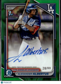 Alexander Albertus 2024 Bowman Chrome 1st Auto Autograph /99 Los Angeles Dodgers