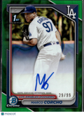 Marco Corcho 2024 Bowman Chrome 1st Auto Autograph /99 Los Angeles Dodgers