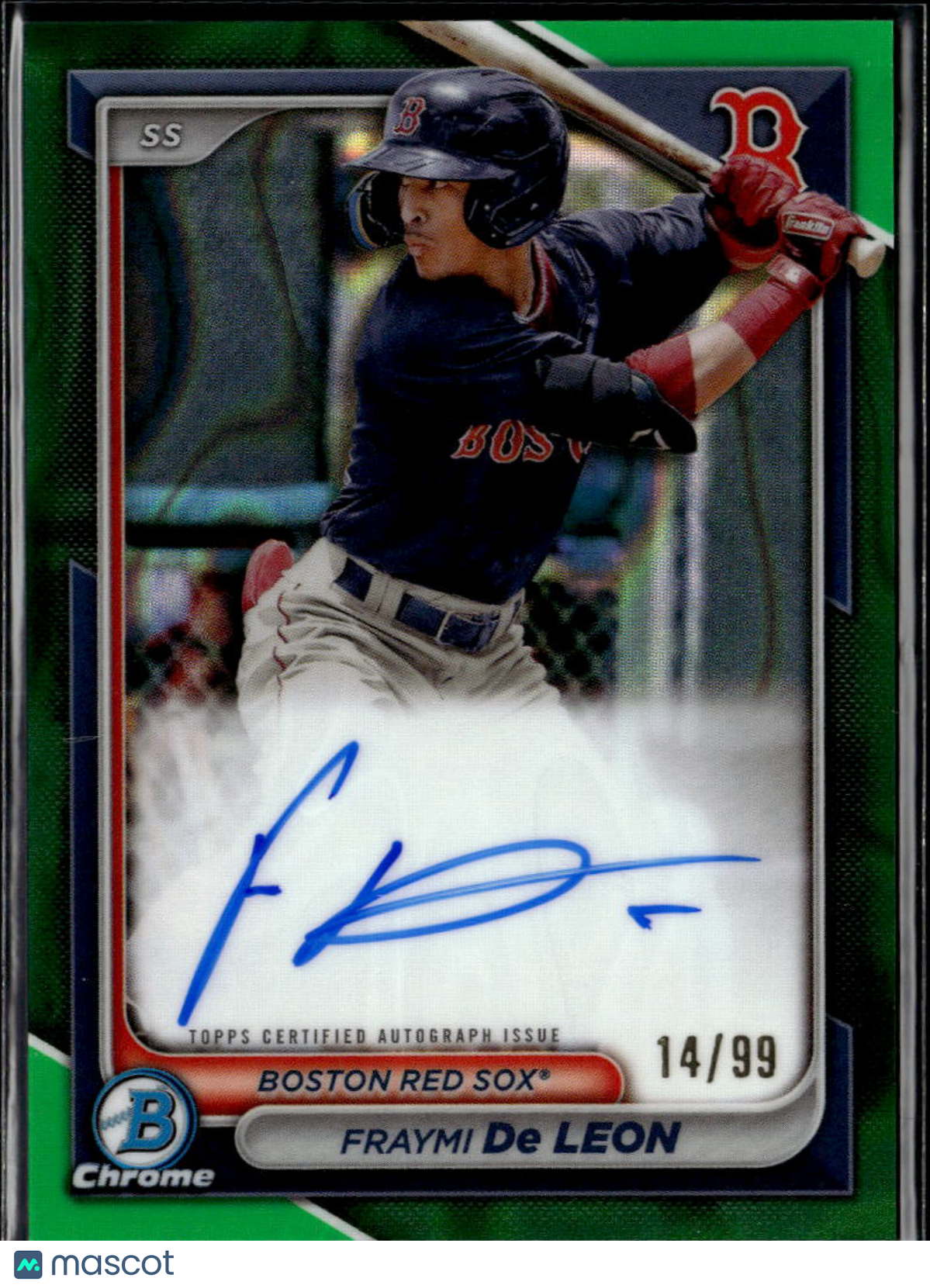 Fraymi De Leon 2024 Bowman Chrome 1st Auto Autograph /99 Boston Red Sox
