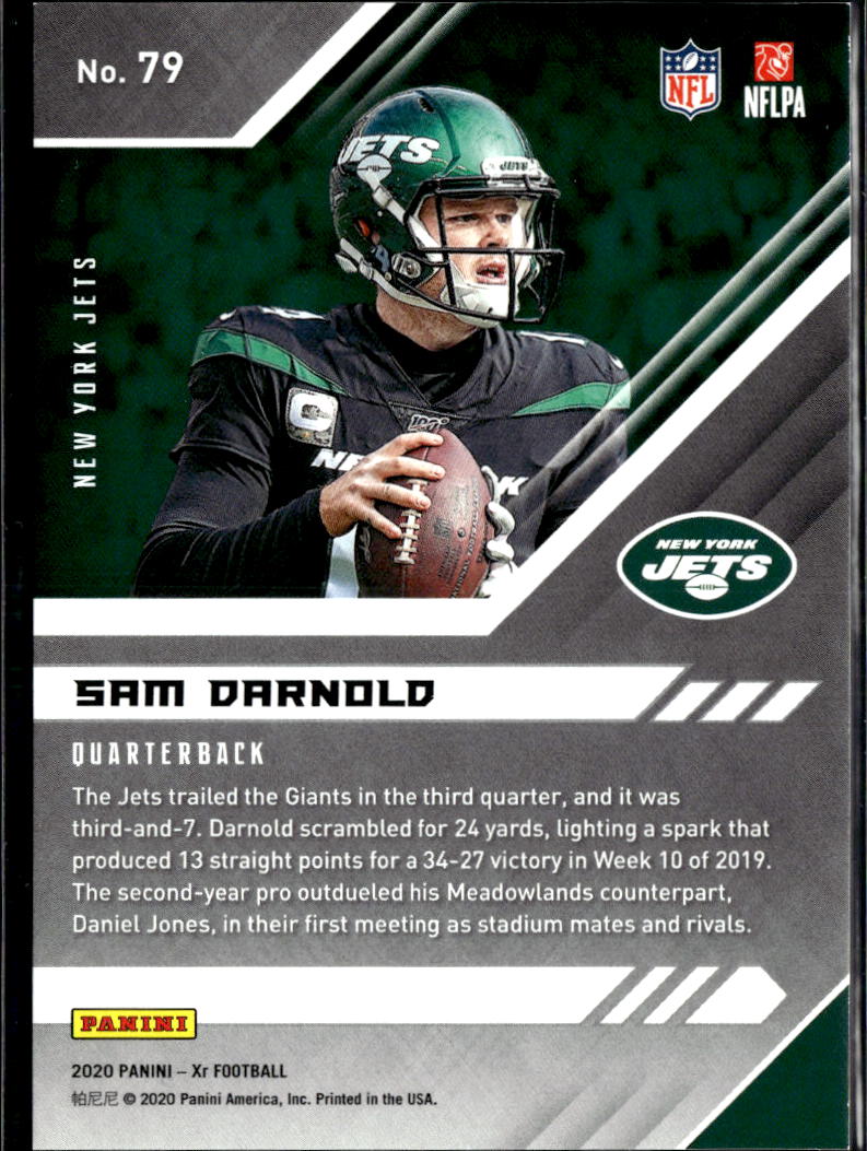 Sam Darnold 2020 XR GOLD Parallel 10/10 New York Jets Seahawks