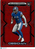 Malcolm Rodriguez 2022 Obsidian Red Flood Rookie RC 24/29 Detroit Lions OSU