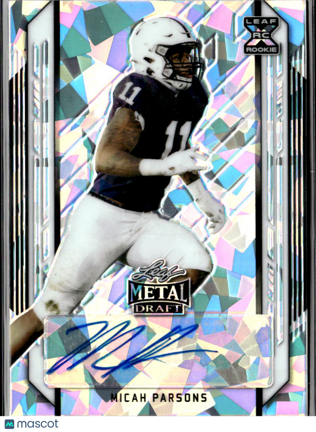 Micah Parsons 2021 Leaf Metal Auto Autograph Rookie RC Penn State 49/50