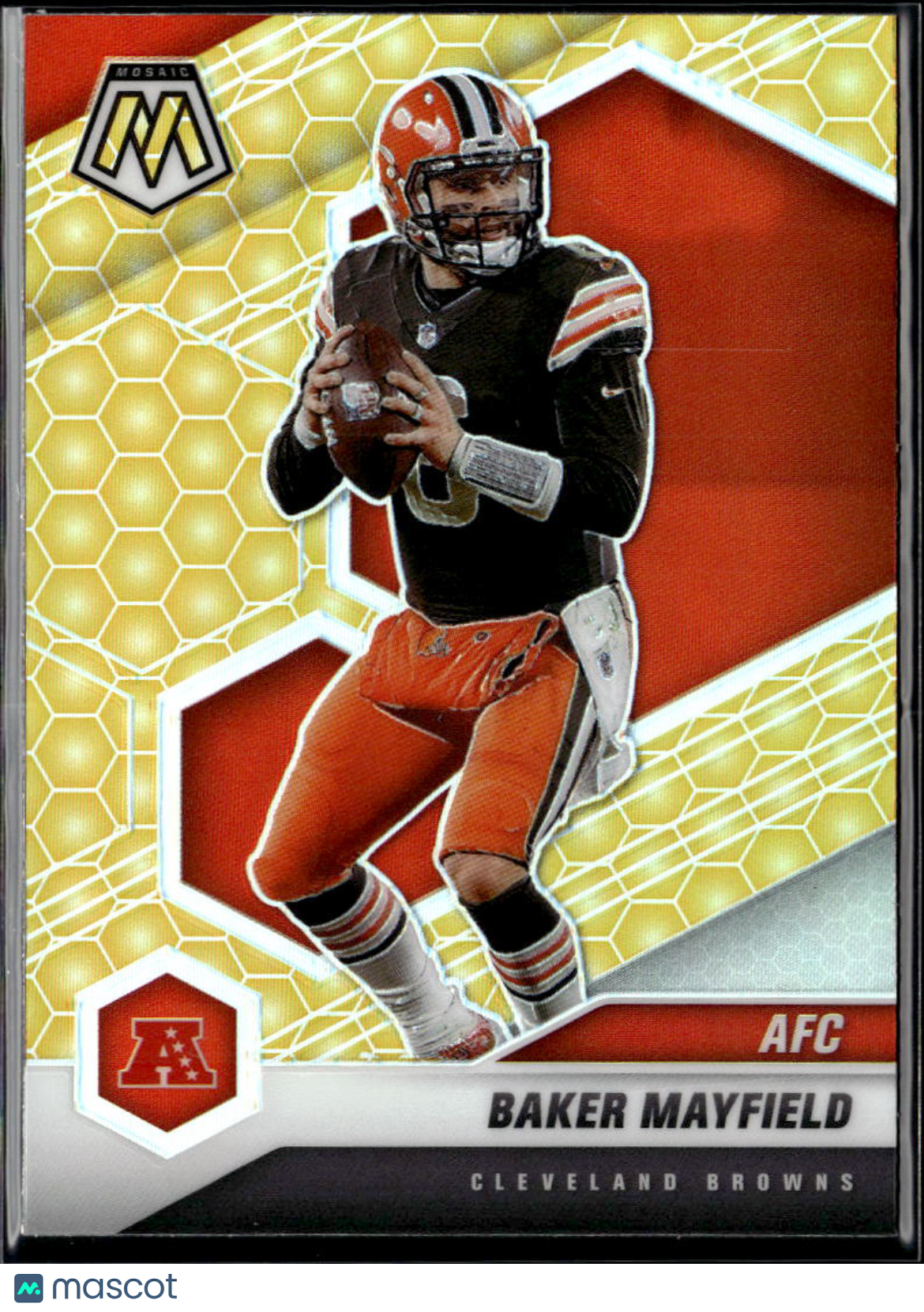 Baker Mayfield 2021 Mosaic Honeycomb Prizm SSP SHORTPRINT Cleveland Browns
