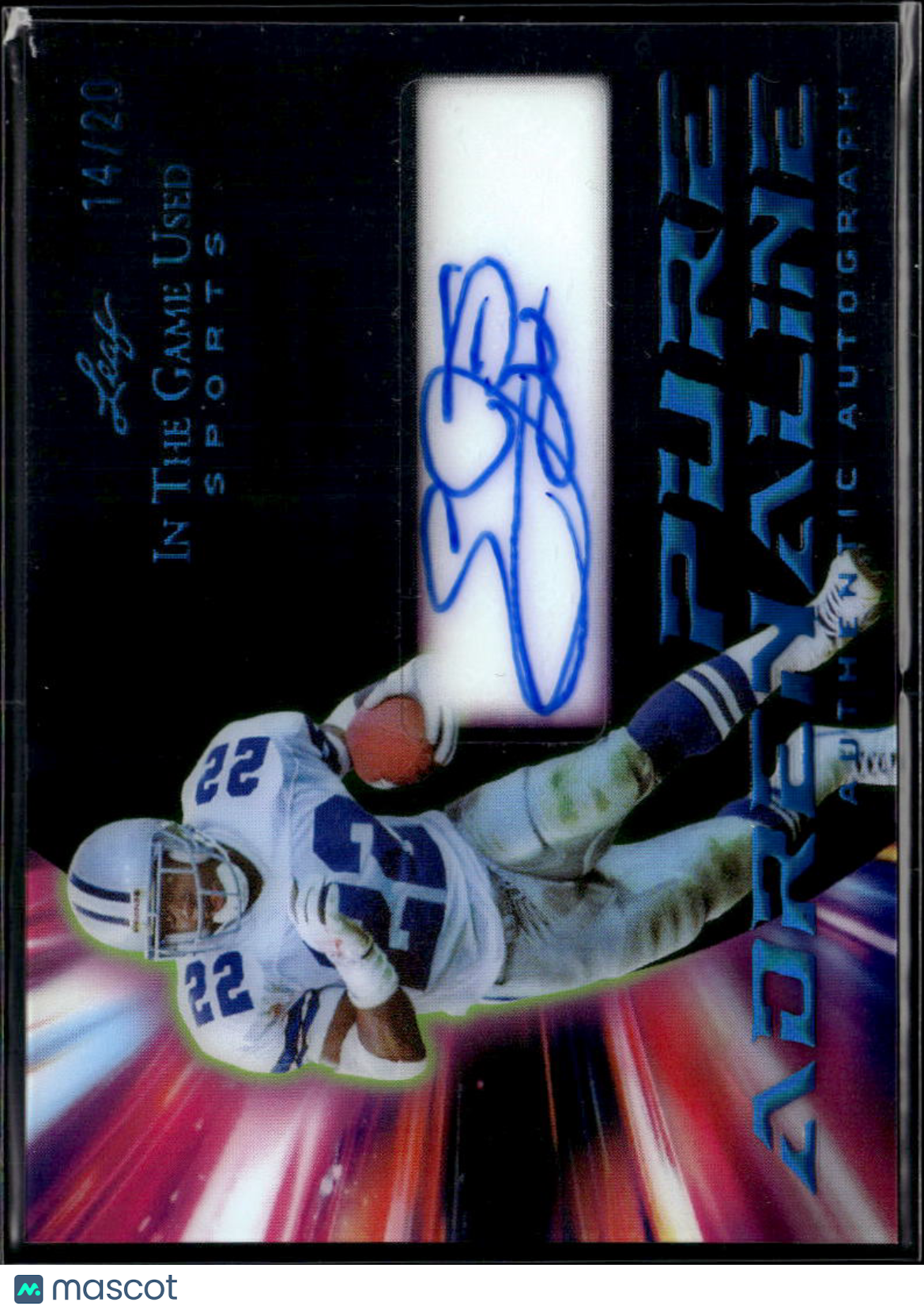 Emmitt Smith 2025 Leaf In The Game Auto Autograph 14/20 Dallas Cowboys