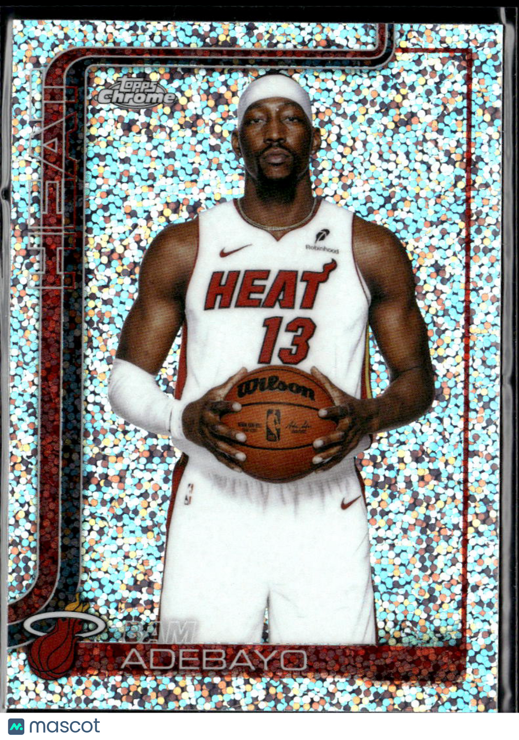 Bam Adebayo 2026 Topps Chrome Speckle Image Variation SSP Miami Heat