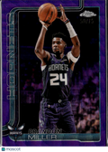 Brandon Miller 2026 Topps Chrome Purple Wave Refractor 50/75 Charlotte Hornets