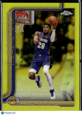 Rui Hachimura 2026 Topps Chrome Yellow Refractor /275 Los Angeles Lakers