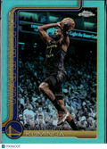 Jonathan Kuminga 2026 Topps Chrome Aqua Refractor /199 Golden State Warriors